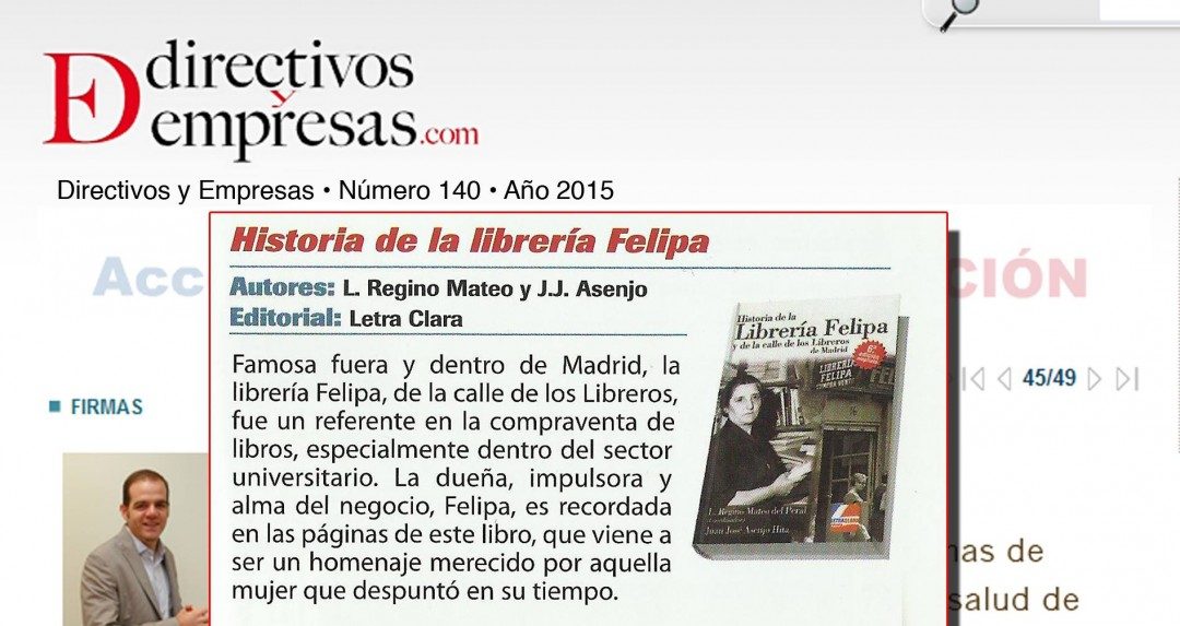 Reseña en la revista Directivos y Empresas